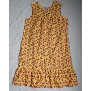 Anthony Richards Strawberry Yellow House Dress Muumuu Women's Size XL